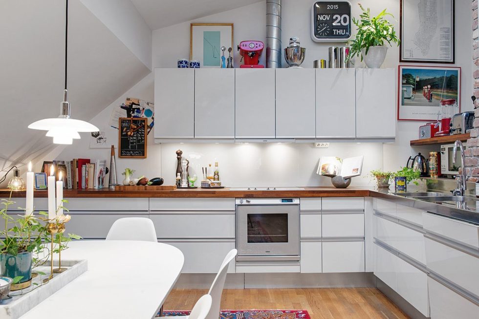 Modern Attic Apartment in the Scandinavian Style