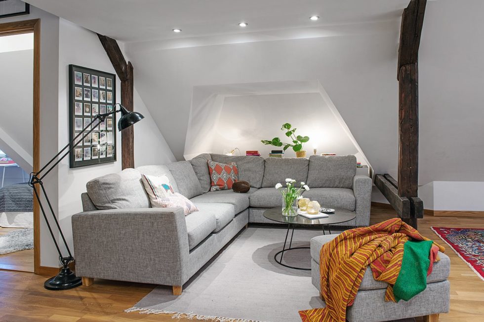 Modern Attic Apartment in the Scandinavian Style