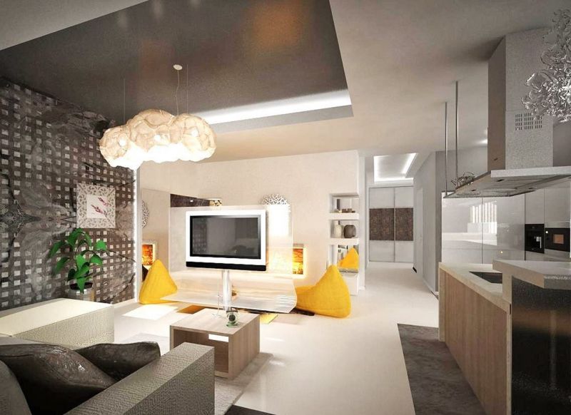 Constructivism Style Interior design - everything was open and functional