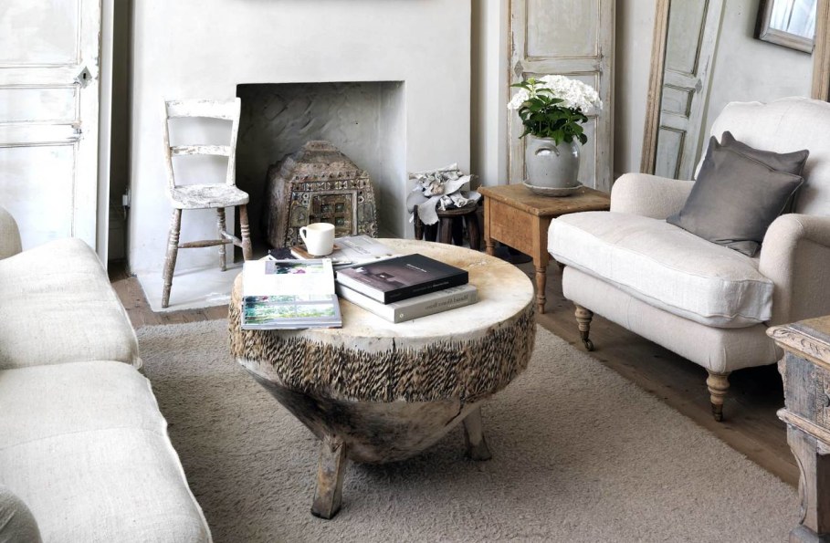 Unique African drum style Coffee table