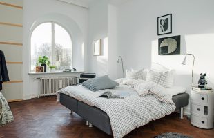 Bedroom design in Scandinavian style