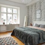 Bedroom design in Scandinavian style