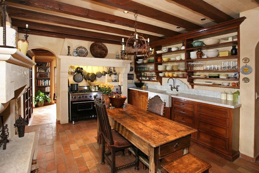 The kitchen in the country style - design examples