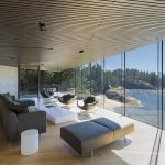 Modern House on the Ocean`s shore in Canada