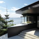 Modern House on the Ocean`s shore in Canada