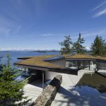 Modern House on the Ocean`s shore in Canada