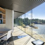 Modern House on the Ocean`s shore in Canada