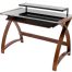 Wood and glass desk – a classic and weightless solution for your study