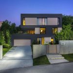 Architectureandinteriordesignofthethree storybuildinginmodernstylewithasaunaandapool