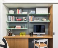 The sliding wall is a good way to expend the space of a small apartment