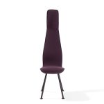 Poppe chair is very narrow with a high chair back