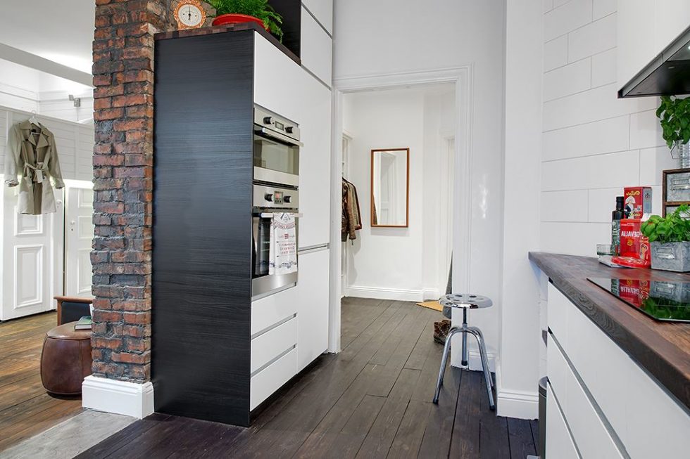 The Delightful Design of the Studio Flat Scandinavian Style - Kitchen 3