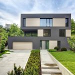 Architectureandinteriordesignofthethree storybuildinginmodernstylewithasaunaandapool
