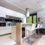 Architectureandinteriordesignofthethree storybuildinginmodernstylewithasaunaandapool