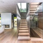 Architectureandinteriordesignofthethree storybuildinginmodernstylewithasaunaandapool