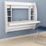 What is a wall mounted laptop desk and where do you put it?