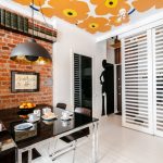 Bright and stylish interior of the apartment in Warsaw