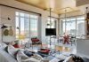 Modern apartment with three bedrooms decorated in eclectic style