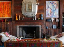 Howtodecoratethezonearoundthefireplace:originalideas