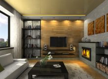 Howtodecoratethezonearoundthefireplace:originalideas