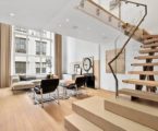 Modern interior design of a duplex apartment in New York