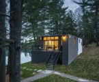 The new house on the site of an old cottage in Canada