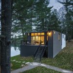 The new house on the site of an old cottage in Canada