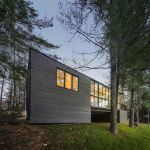 The new house on the site of an old cottage in Canada