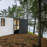 The new house on the site of an old cottage in Canada