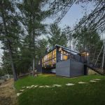 The new house on the site of an old cottage in Canada