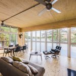 The new house on the site of an old cottage in Canada
