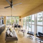 The new house on the site of an old cottage in Canada