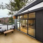 The new house on the site of an old cottage in Canada