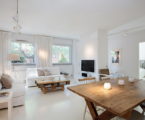 An apartment with the pallet decor in Stockholm