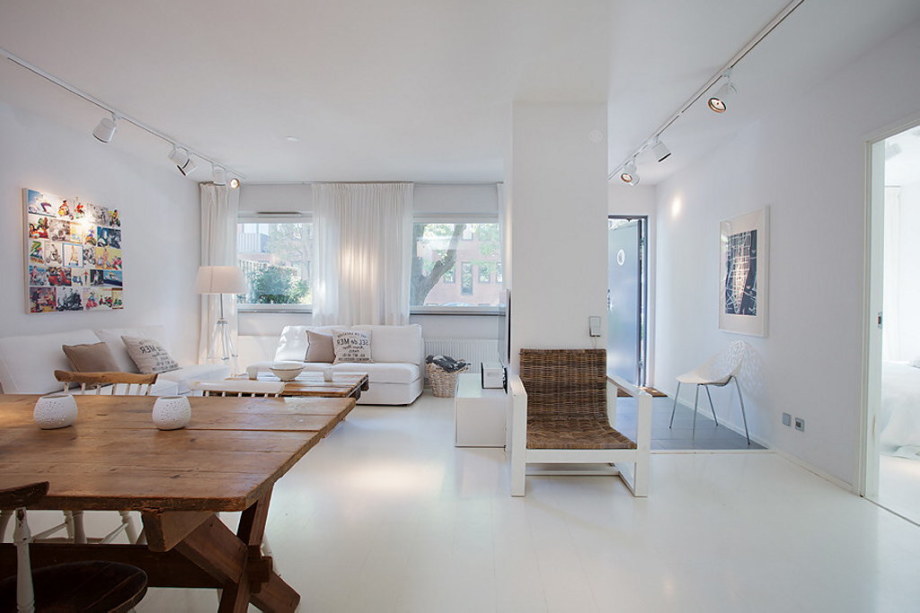 An apartment with the pallet decor in Stockholm 3