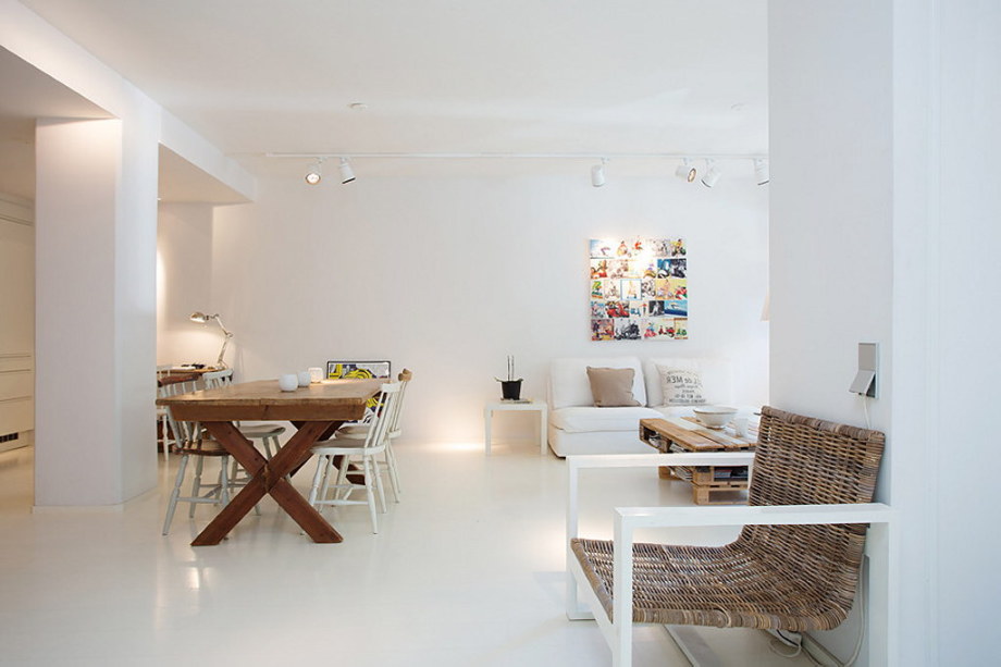 An apartment with the pallet decor in Stockholm 4