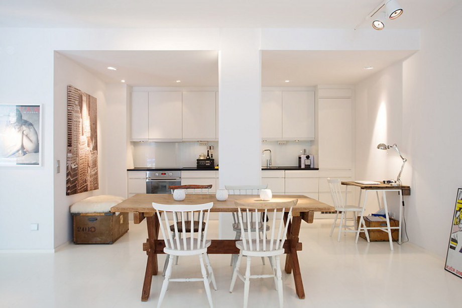 An apartment with the pallet decor in Stockholm 5