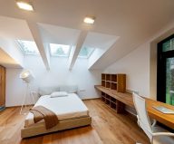 Design project of a private house: country house of a family man
