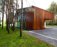 Design project of a private house: country house of a family man