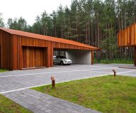 Design project of a private house: country house of a family man