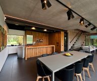 Design project of a private house: country house of a family man