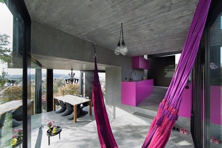 Design country house of glass and concrete 6