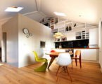 Functional loft for comfortable life and work in London