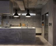 Interior design: a concrete apartment