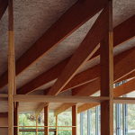 The house is on top of a ridge in Japan