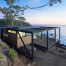 The residence on the rocky coast in Chile