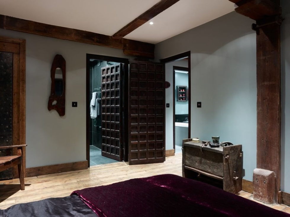 Old brick warehouse London bedroom