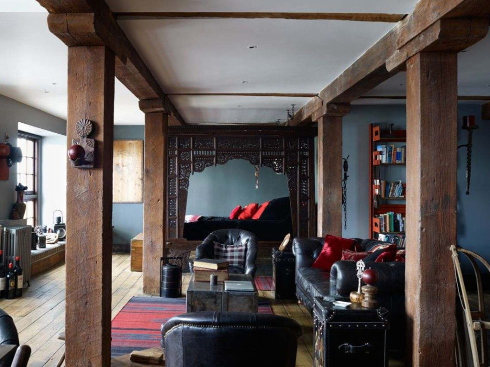 Old brick warehouse London living room 2