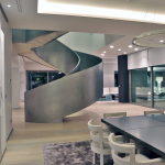 The modern five bedroom house in Madrid