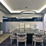 The modern five bedroom house in Madrid